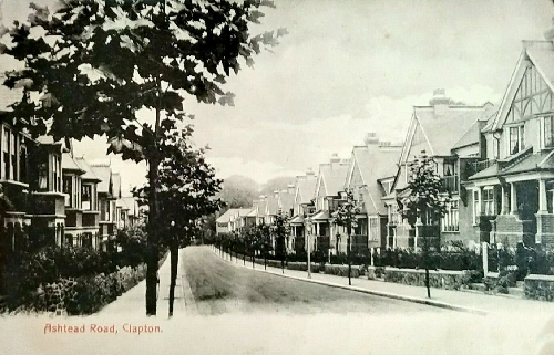 Old photo of Ashtead Road postcard