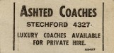 Ashted Coaches ticket